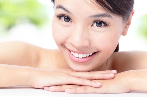 healthy skin asian woman M