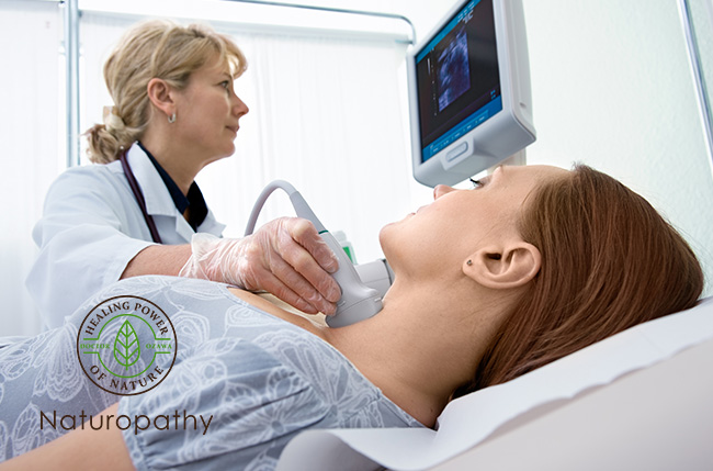 thyroid being checked by a DR.-eyecatch