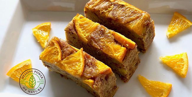 さつまいもと甘酒のアーモンドケーキ オレンジ風味