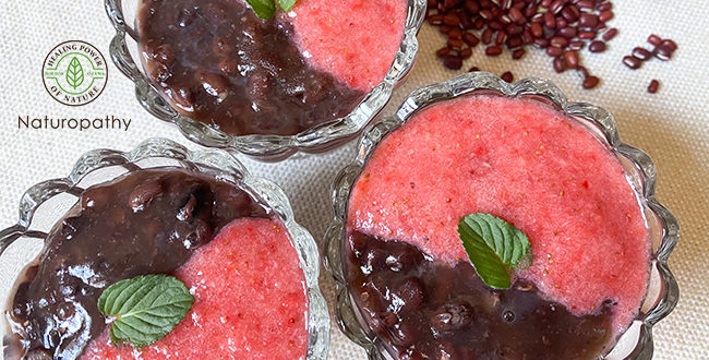 小豆の葛ゼリー〜イチゴソース~-eyecatch